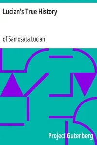 Lucian's True History — of Samosata Lucian cover