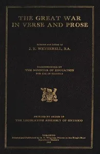 The Great War in Verse and Prose — Anonymous cover