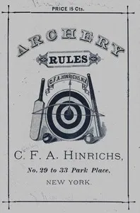 Archery Rules — Charles F. A. Hinrichs cover