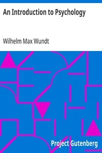 An Introduction to Psychology: Translated from the Second German Edition cover