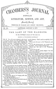Chambers's Journal of Popular Literature, Science, and Art, No. 680: January 6, 1877 — Various cover