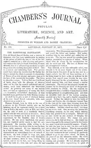 Chambers's Journal of Popular Literature, Science, and Art, No. 683: January 27, 1877 cover