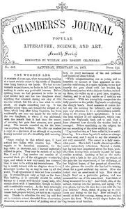 Chambers's Journal of Popular Literature, Science, and Art, No. 685: February 10, 1877 cover
