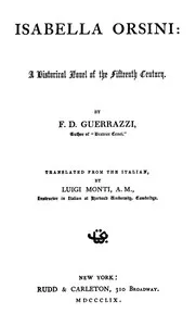 Isabella Orsini: A Historical Novel of the Fifteenth Century cover