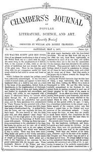 Chambers's Journal of Popular Literature, Science, and Art, No. 697: May 5, 1877 cover