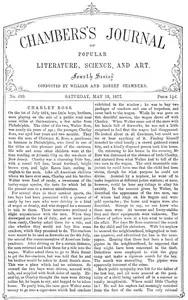 Chambers's Journal of Popular Literature, Science, and Art, No. 699: May 19, 1877 cover
