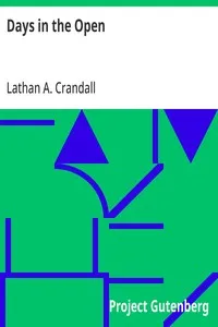 Days in the Open — Lathan A. (Lathan Augustus) Crandall cover