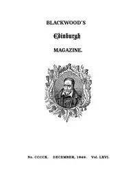 Blackwood's Edinburgh Magazine, Volume 66, No. 410, December 1849 — Various cover