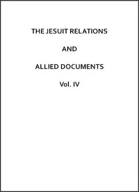 The Jesuit Relations and Allied Documents, Vol. 4: Acadia and Quebec, 1616-1629 — Anonymous cover