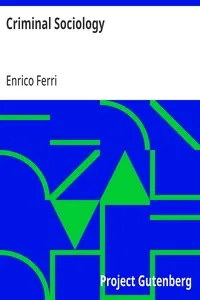 Criminal Sociology — Enrico Ferri cover