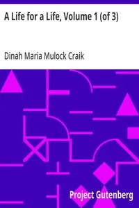 A Life for a Life, Volume 1 (of 3) cover