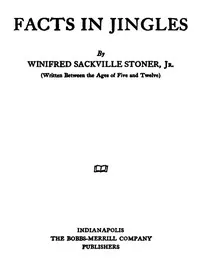 Facts in Jingles — Winifred Sackville Stoner cover