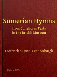 Sumerian Hymns from Cuneiform Texts in the British Museum — Anonymous cover