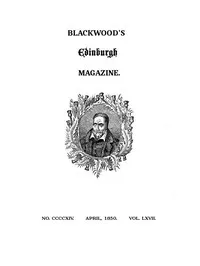 Blackwood's Edinburgh Magazine, Volume 67, Number 414, April, 1850 — Various cover
