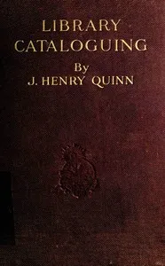 Library Cataloguing — John Henry Quinn cover