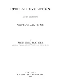 Stellar Evolution and Its Relations to Geological Time cover