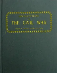 Recollections of the Civil War — Maud E. Morrow cover