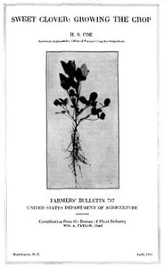Sweet Clover: Growing the Crop — H. S. Coe cover