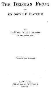 The Belgian Front and Its Notable Features — Willy Breton cover