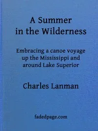 A Summer in the Wilderness: embracing a canoe voyage up the Mississippi and around Lake Superior — Charles Lanman cover