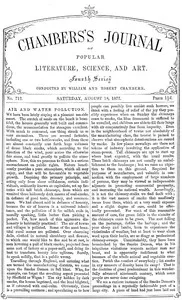 Chambers's Journal of Popular Literature, Science, and Art, No. 712: August 18, 1877 cover