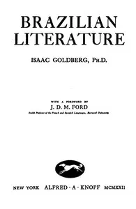 Brazilian Literature — Isaac Goldberg cover