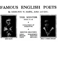 The Mentor: Famous English Poets, Vol. 1, Num. 44, Serial No. 44 — Hamilton Wright Mabie cover