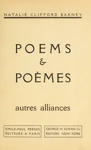 Poems & Poèmes; autres alliances — Natalie Clifford Barney cover
