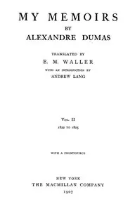 My Memoirs, Vol. II, 1822 to 1825 cover