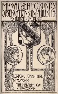 Mrs Albert Grundy—Observations in Philistia — Harold Frederic cover