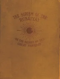 The Sufism of the Rubáiyát, or, the Secret of the Great Paradox — Omar Khayyam cover