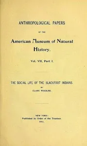 The Social Life of the Blackfoot Indians cover
