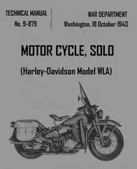 Motorcycle, Solo (Harley-Davidson Model WLA) cover