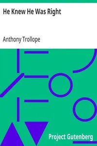 He Knew He Was Right — Anthony Trollope cover
