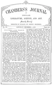 Chambers's Journal of Popular Literature, Science, and Art, No. 727, December 1, 1877 cover