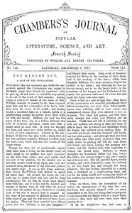 Chambers's Journal of Popular Literature, Science, and Art, No. 728, December 8, 1877 — Various cover