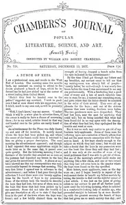 Chambers's Journal of Popular Literature, Science, and Art, No. 729, December 15, 1877 — Various cover