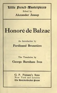 Honoré de Balzac cover