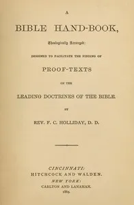 A Bible Hand-Book — F. C. (Fernandez C.) Holliday cover