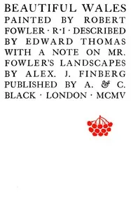 Beautiful Wales — Edward Thomas cover