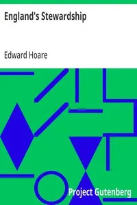 England's Stewardship: The Substance of a Sermon Preached on the Fast-Day, in Trinity Church, Tunbridge Wells — Edward Hoare cover