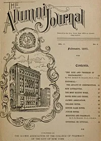 The Alumni Journal of the College of Pharmacy of the City of New York, Vol. II, No. 2, February, 1895 — Various cover