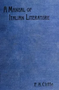 A manual of Italian literature cover