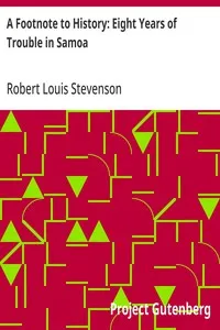 A Footnote to History: Eight Years of Trouble in Samoa — Robert Louis Stevenson cover