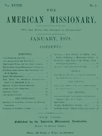 The American Missionary — Volume 33, No. 01, January 1879 cover