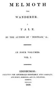Melmoth the Wanderer, Vol. 1 — Charles Robert Maturin cover