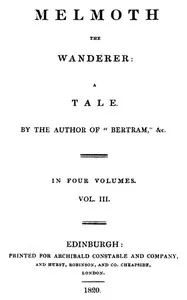 Melmoth the Wanderer, Vol. 3 — Charles Robert Maturin cover