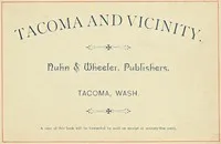 Tacoma and Vicinity — Loan and Trust Company Oakland Land cover