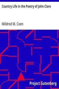 Country Life in the Poetry of John Clare — Mildred M. Coen cover