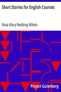 Short Stories for English Courses — Anonymous cover